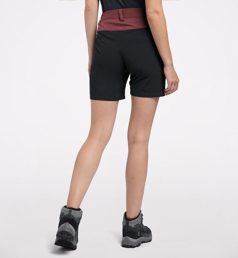 Haglöfs Womens Rugged Flex Shorts Red/Black New Zealand 21705IRSA